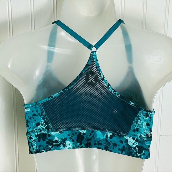 Nike Dry Fit Hurley Turquoise / Navy Spandex and Mesh Sports Bra Size XL - Picture 3 of 11